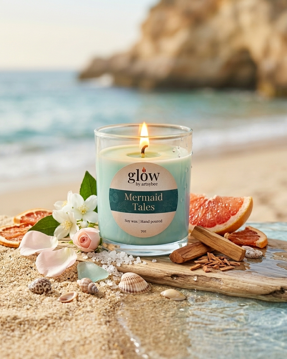Glow Candle | Mermaid Tales